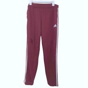 Adidas burgundy track pants sporty athleisure streetwear y2k Women's L